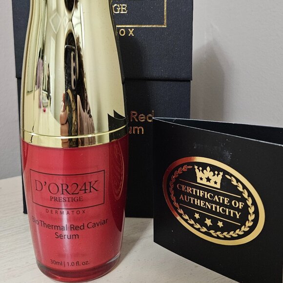 D'OR 24K BIO THERMAL RED CAVIAR SERUM - 1.01 fl oz \ 30 ml - BRAND NEW - SEALED - Picture 1 of 4